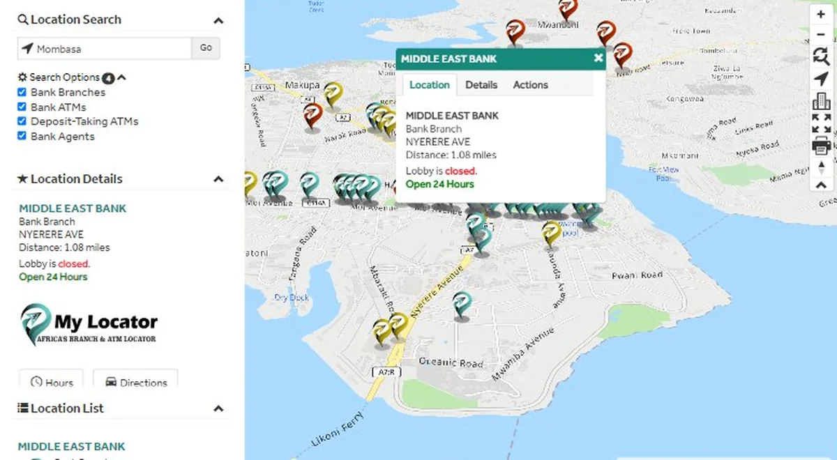Locator Map Plus — Network Locator & Supervision — platform interface